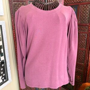 Kiragrace Dusty Rose Long-Sleeve Crewneck Pullover